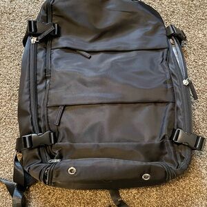 Black Padded Laptop Backpack Lots of pockets/storage